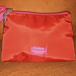 Clarins cosmetic bag makeup case NEW Recycled